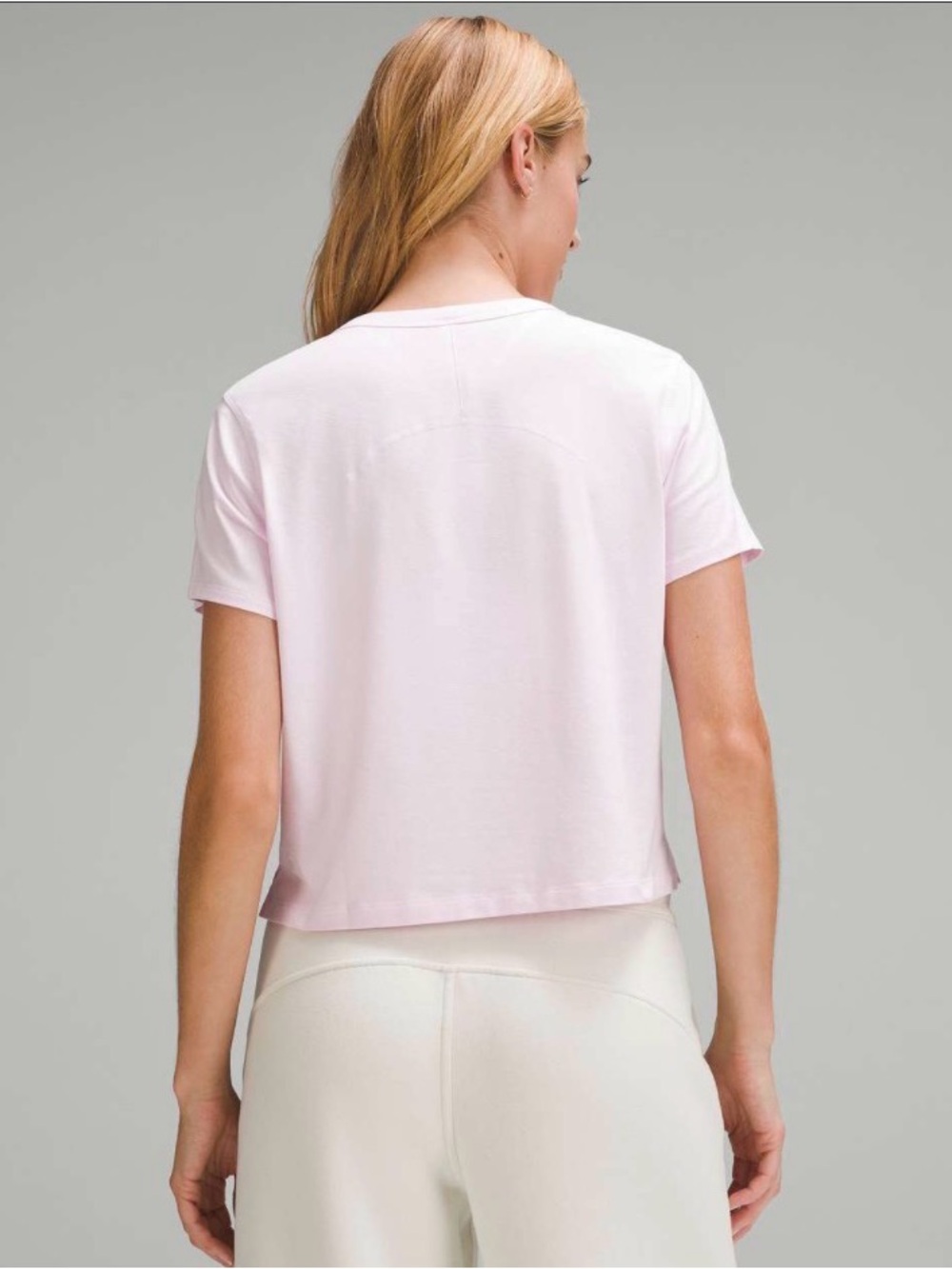 Lululemon Classic-Fit Cotton-Blend T-Shirt Meadowsweet Pink - Picture 3 of 5